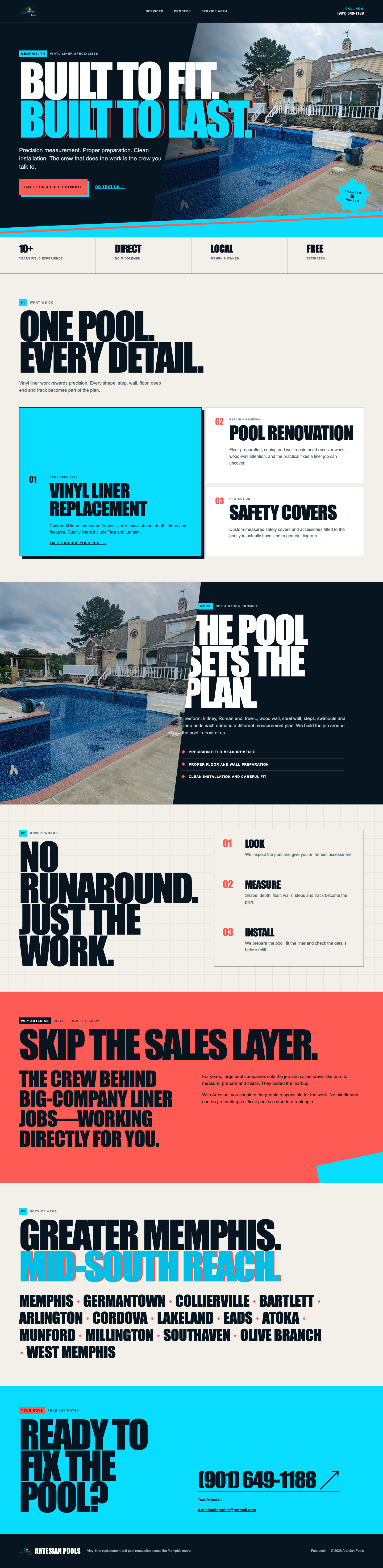 Bold Waterline homepage preview