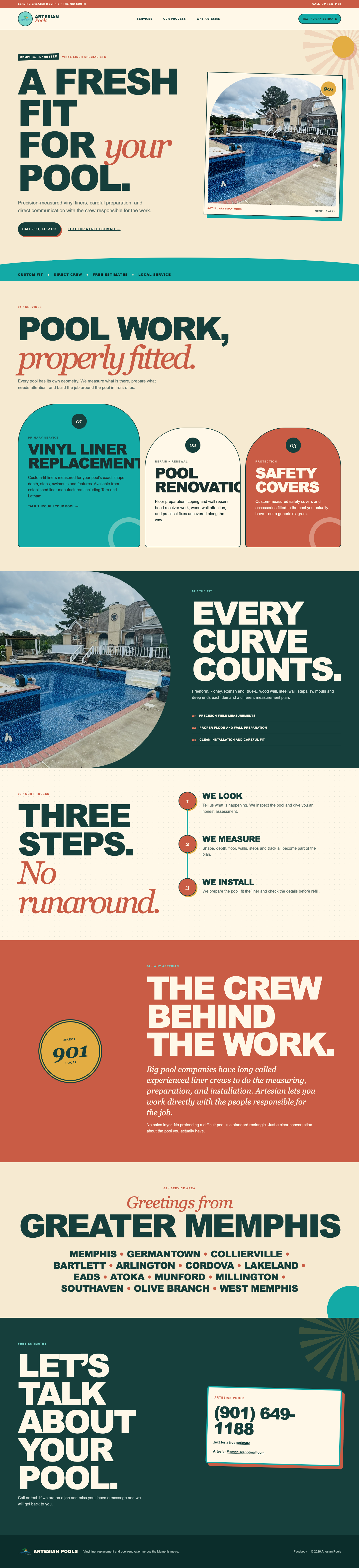 Retro Riviera homepage preview